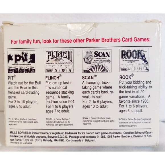 Mille Bornes The French Auto Race Card Game 1982 Complete Vintage Made in France - Picture 2 of 6